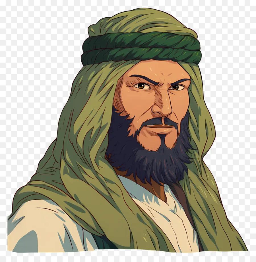 Hombre árabe，Hombre Con Turbante PNG