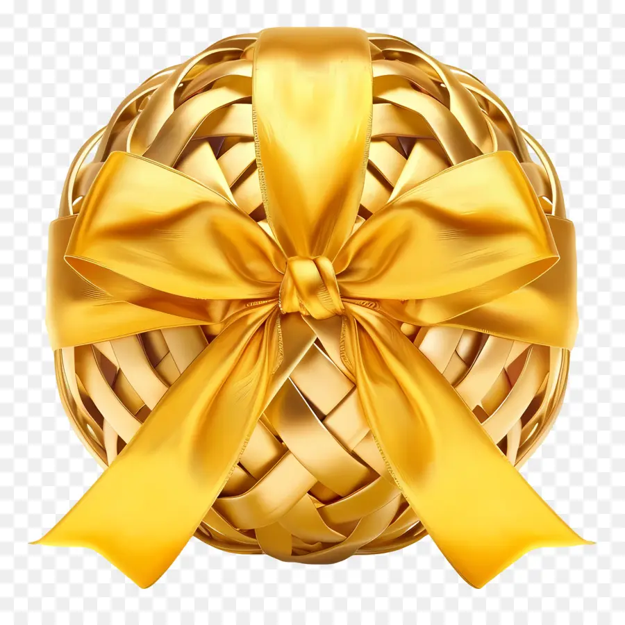 Balón De Oro De Navidad，Adorno Dorado PNG