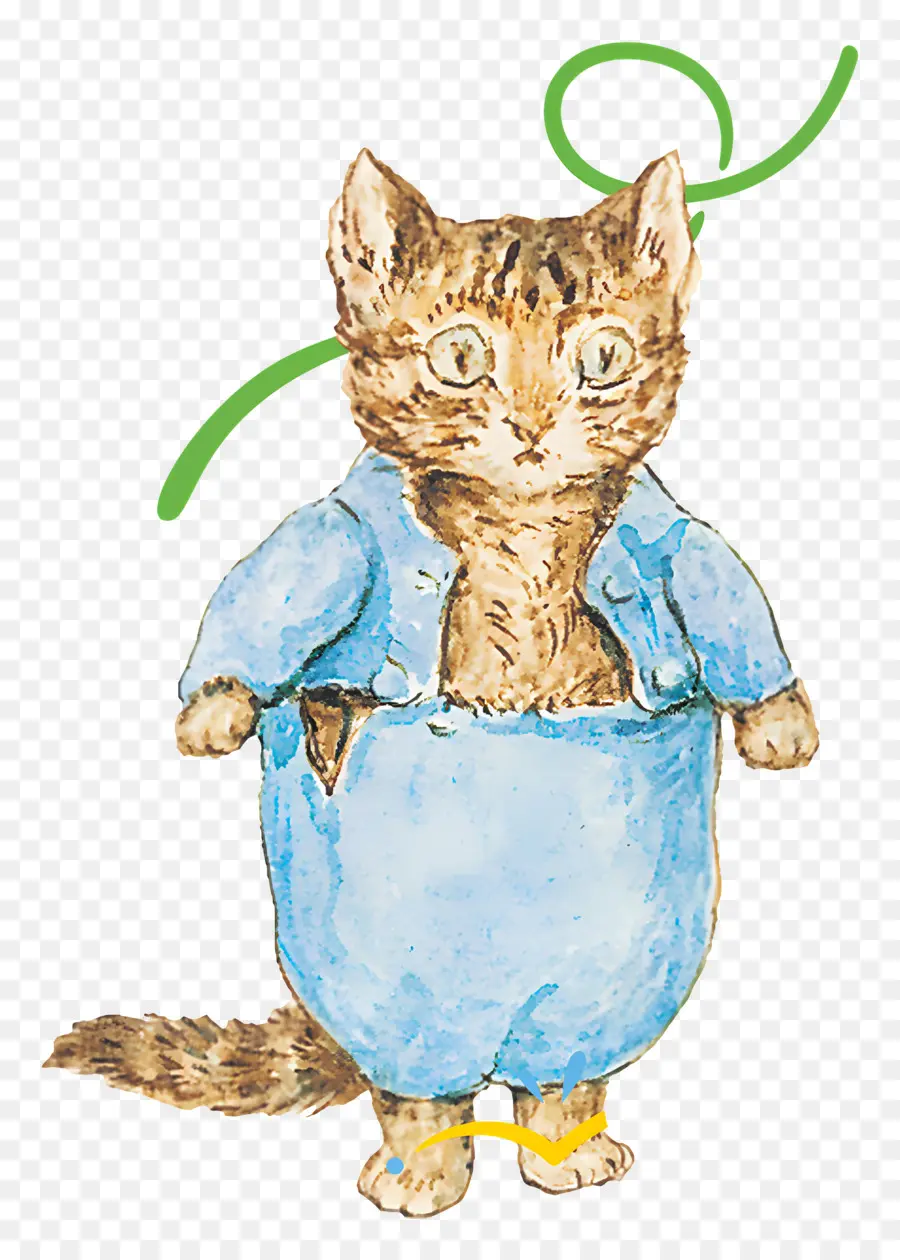 Gatito Tom，Gato En Traje Azul PNG