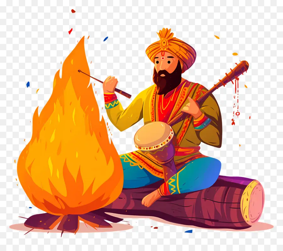 Lohri，Celebración De Lohri PNG