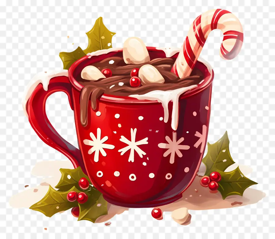 Chocolate Caliente Navideño，Copa De Navidad PNG