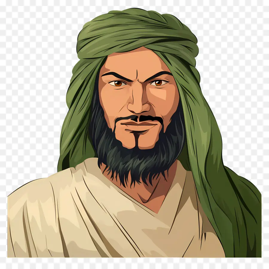 Hombre árabe，Hombre Con Turbante PNG