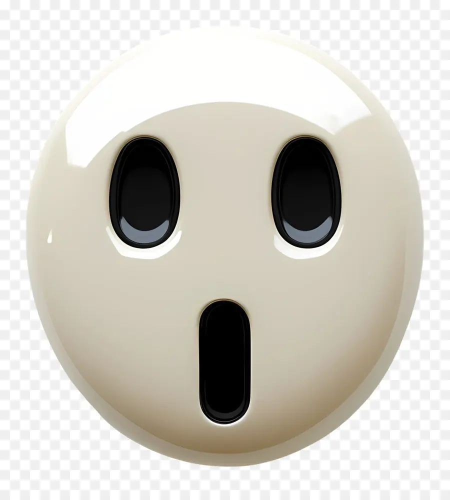 Emojis，Cara Blanca Sorprendida PNG