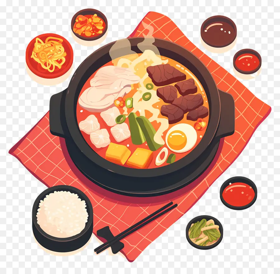 Bibimbap，Olla Caliente PNG