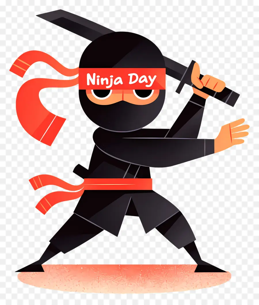 Día Ninja，Ninja Con Espada PNG