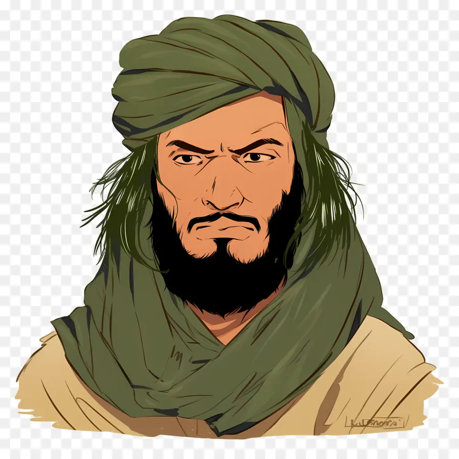 Hombre árabe，Hombre Con Turbante PNG