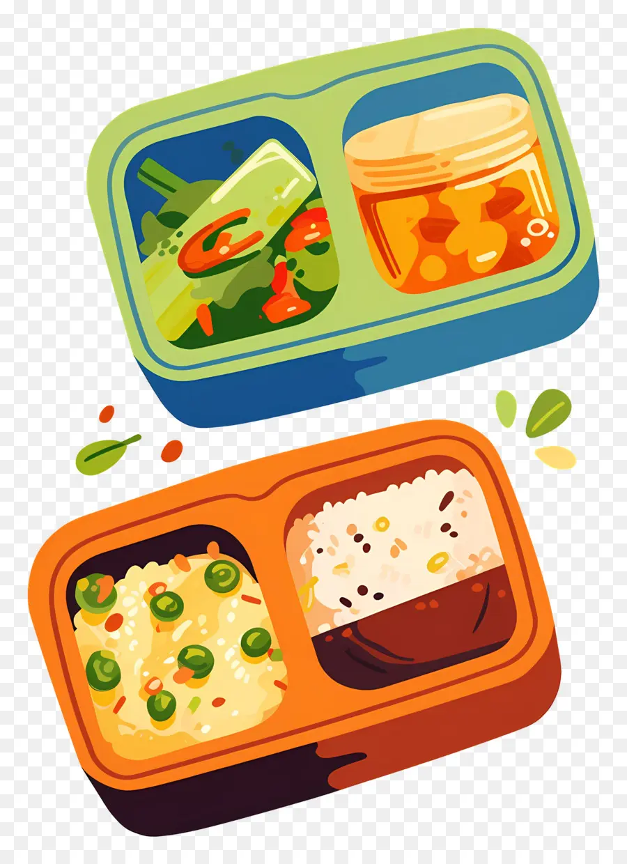 Comida Deliciosa，Cajas Bento PNG