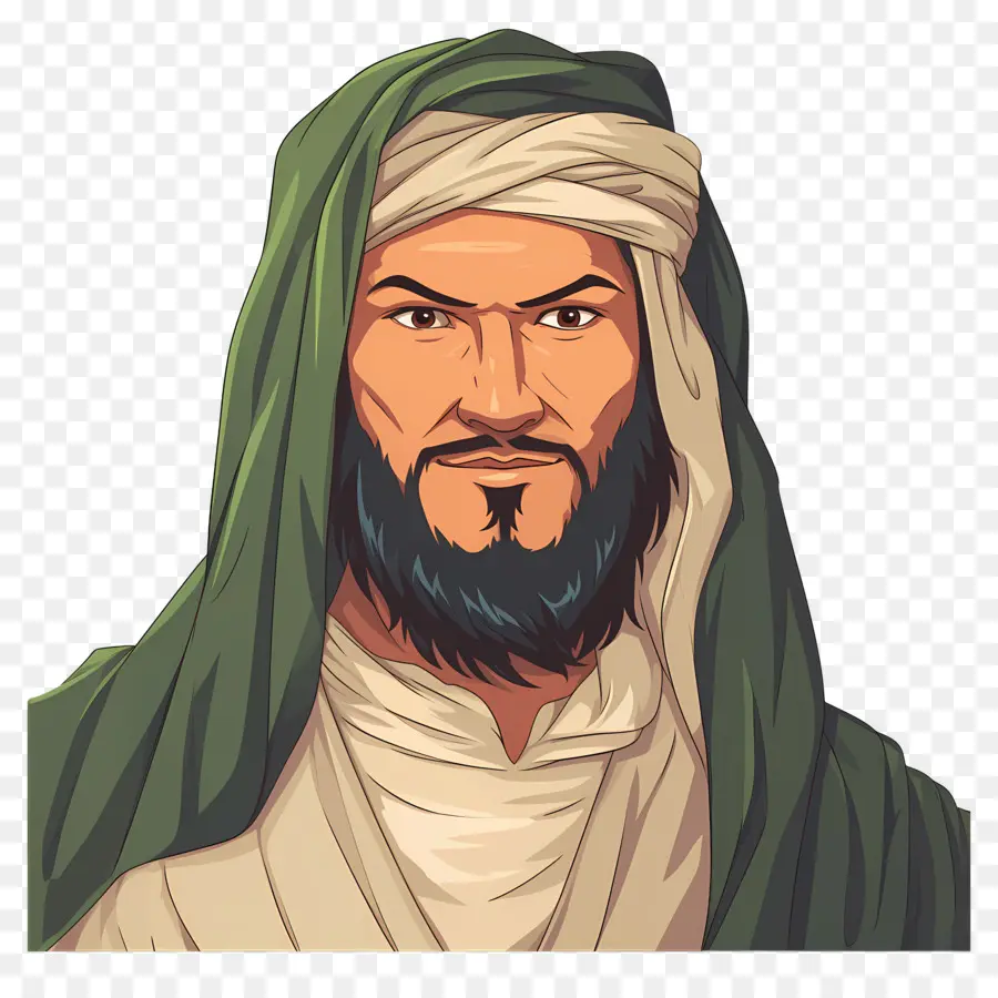 Hombre árabe，Hombre Con Turbante PNG