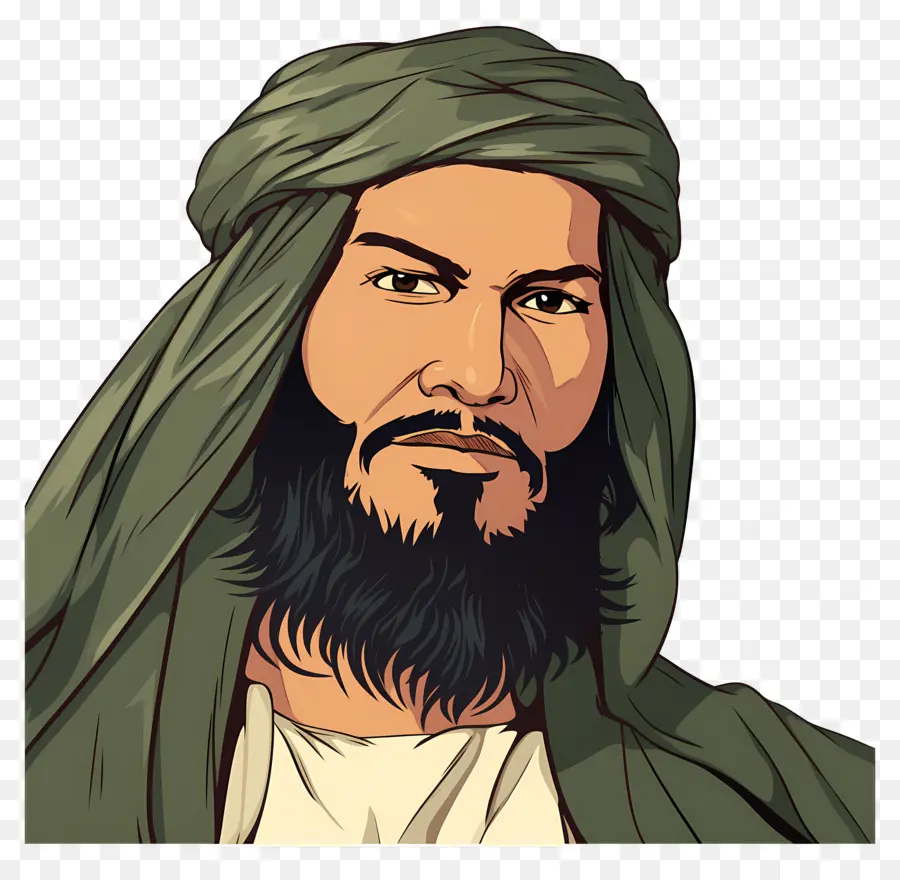 Hombre árabe，Hombre Con Turbante PNG