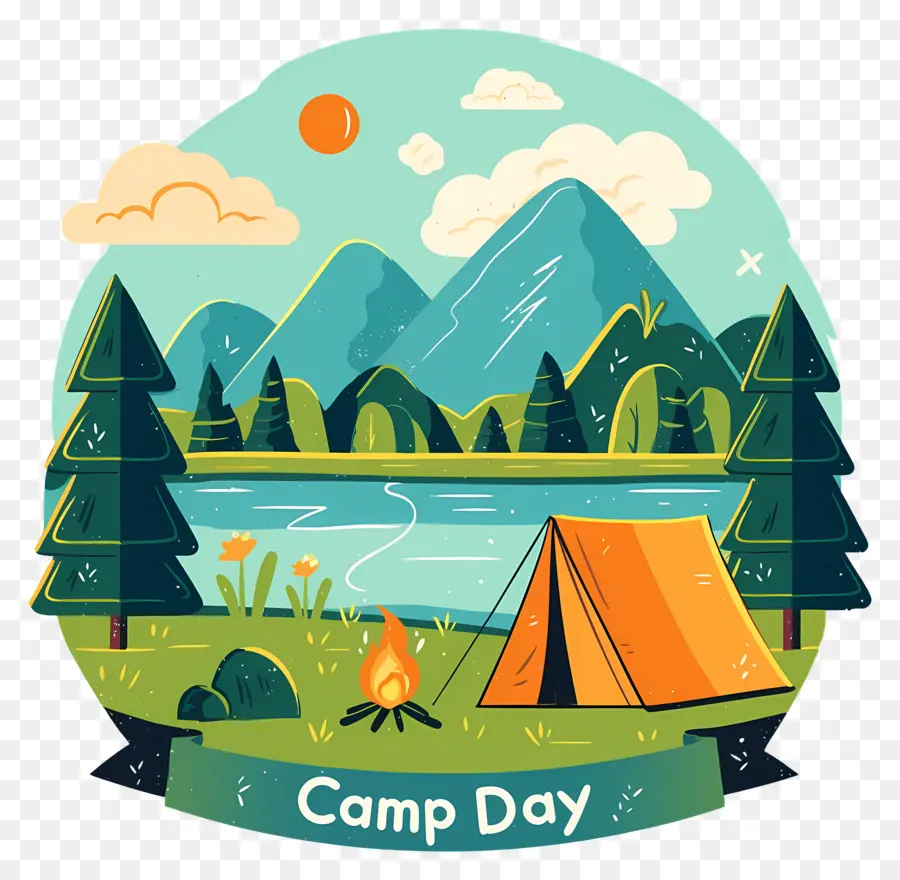 Día Nacional Del Campamento，Tiendas De Campaña PNG