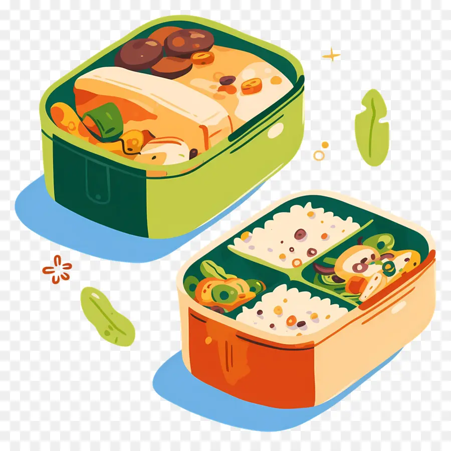 Comida Deliciosa，Cajas Bento PNG