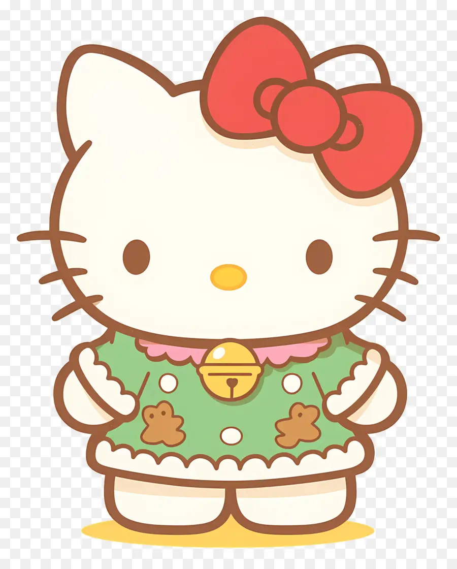 Hola Kitty Navidad，Gato De Dibujos Animados PNG