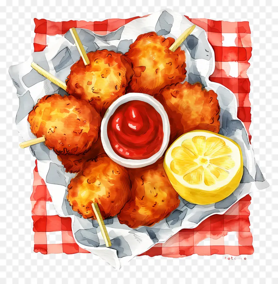 Nuggets De Pollo Frito，Pepitas Fritas PNG