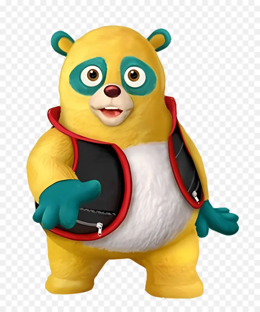 Agente Especial Oso，Panda Amarillo PNG