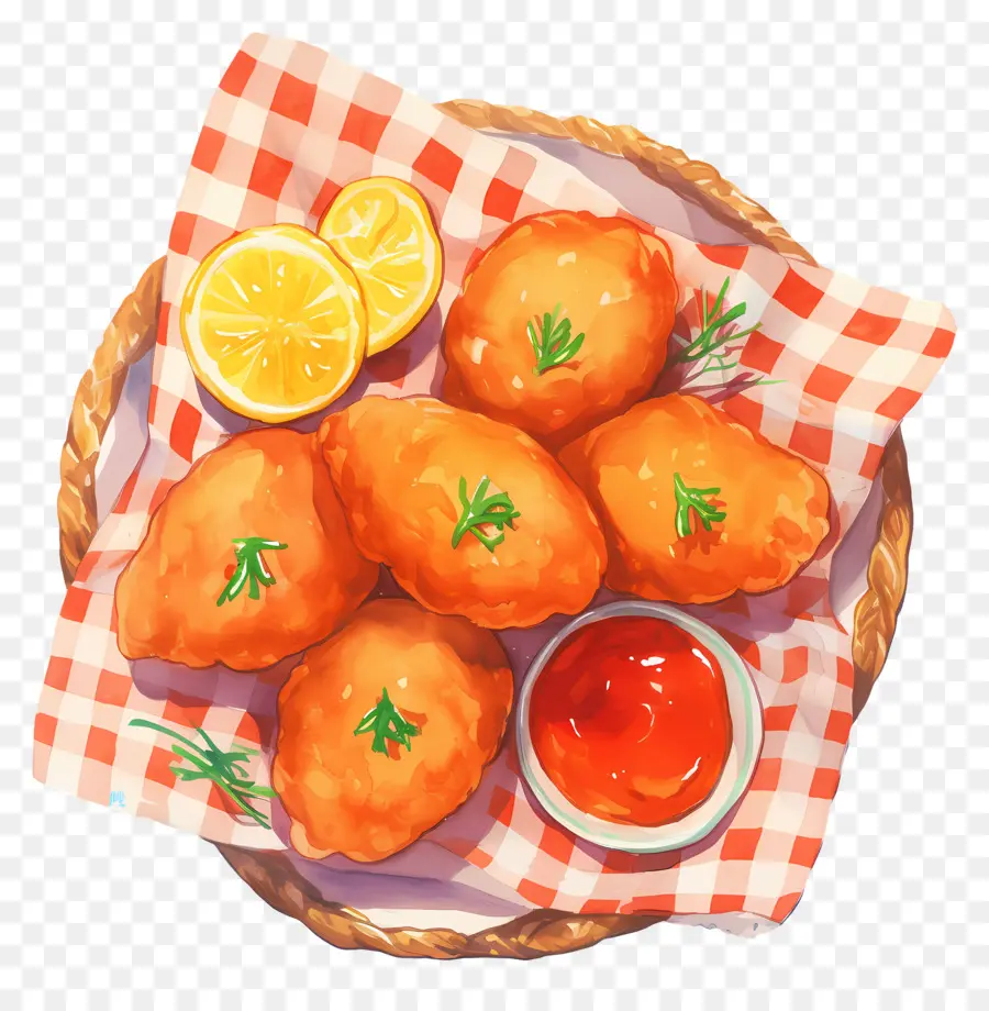 Nuggets De Pollo Frito，Pepitas Fritas PNG