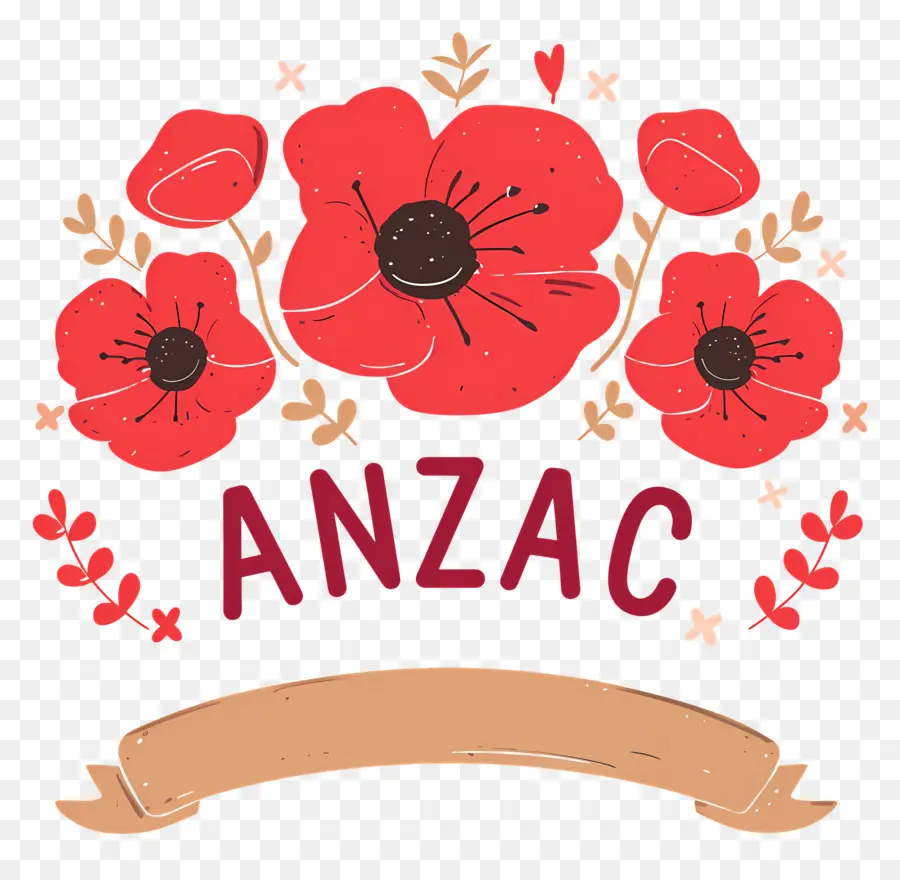 Día De Anzac，Diseño De Amapola Anzac PNG