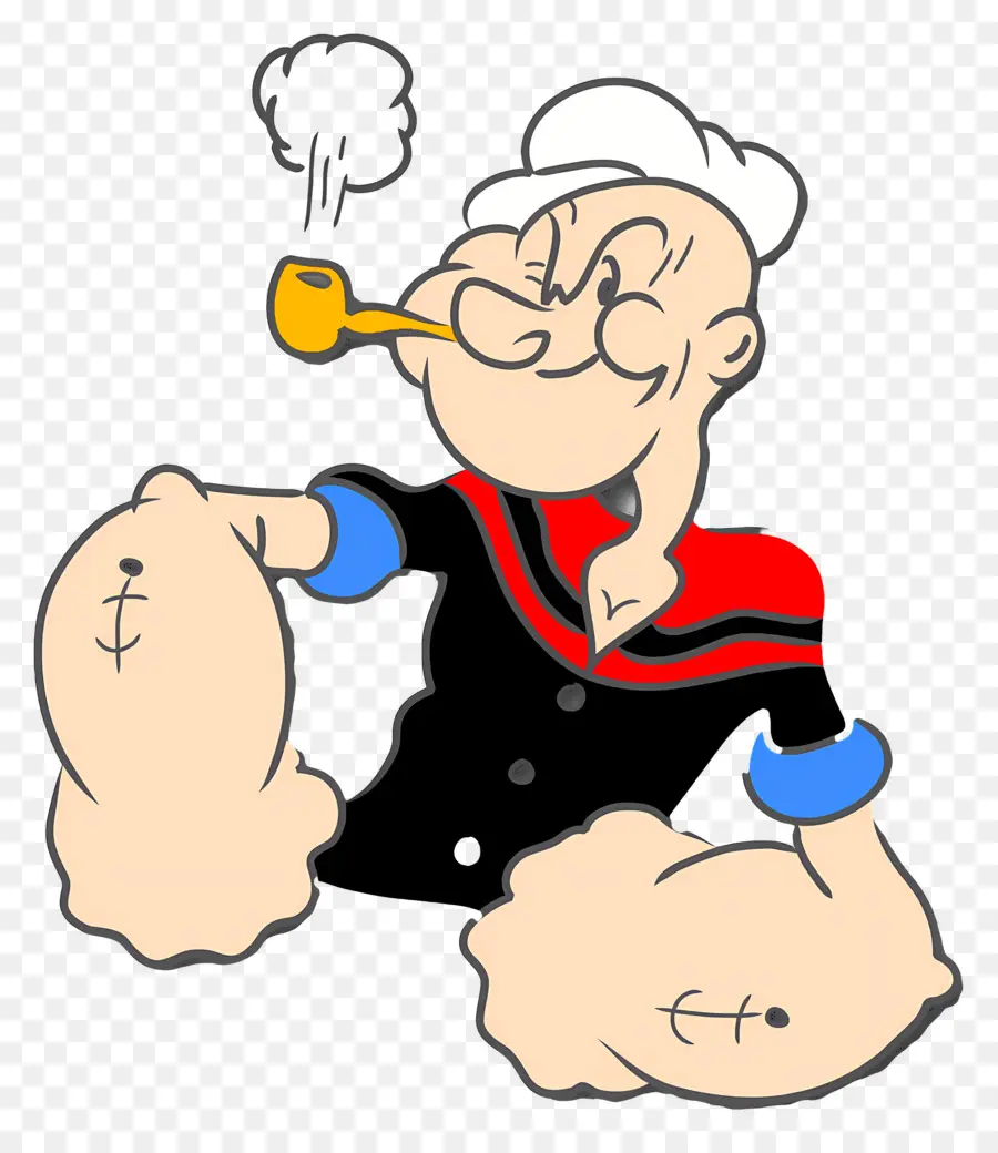 Popeye，Dibujos Animados De Marinero Con Pipa PNG