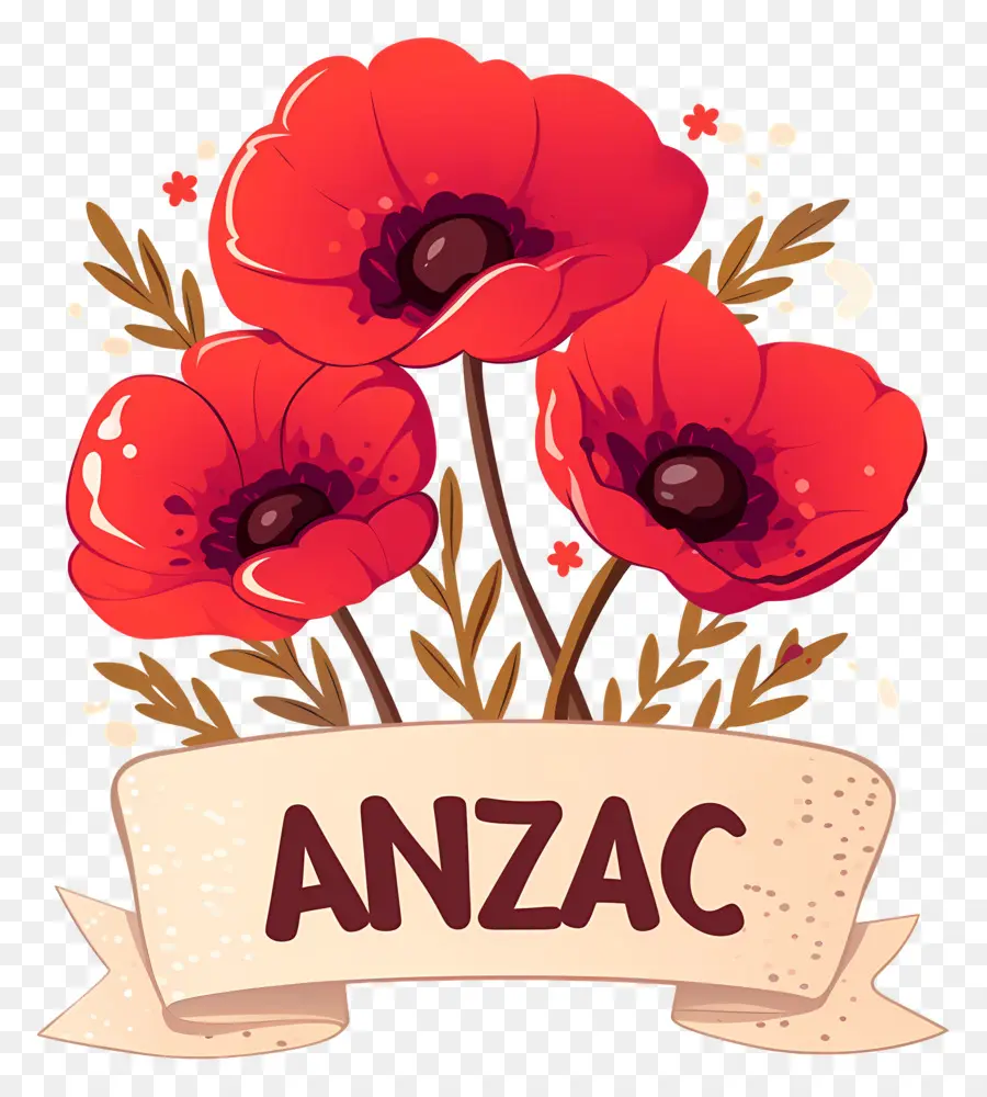 Día De Anzac，Arreglo De Amapola Anzac PNG