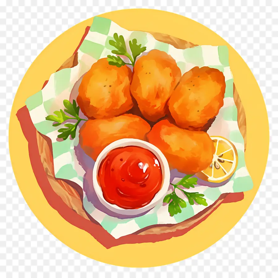 Nuggets De Pollo Frito，Pepitas Fritas PNG