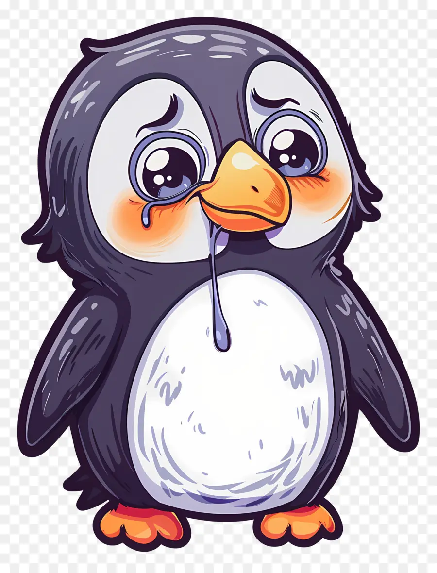 Pingüino Llorando，Pingüino Negro PNG