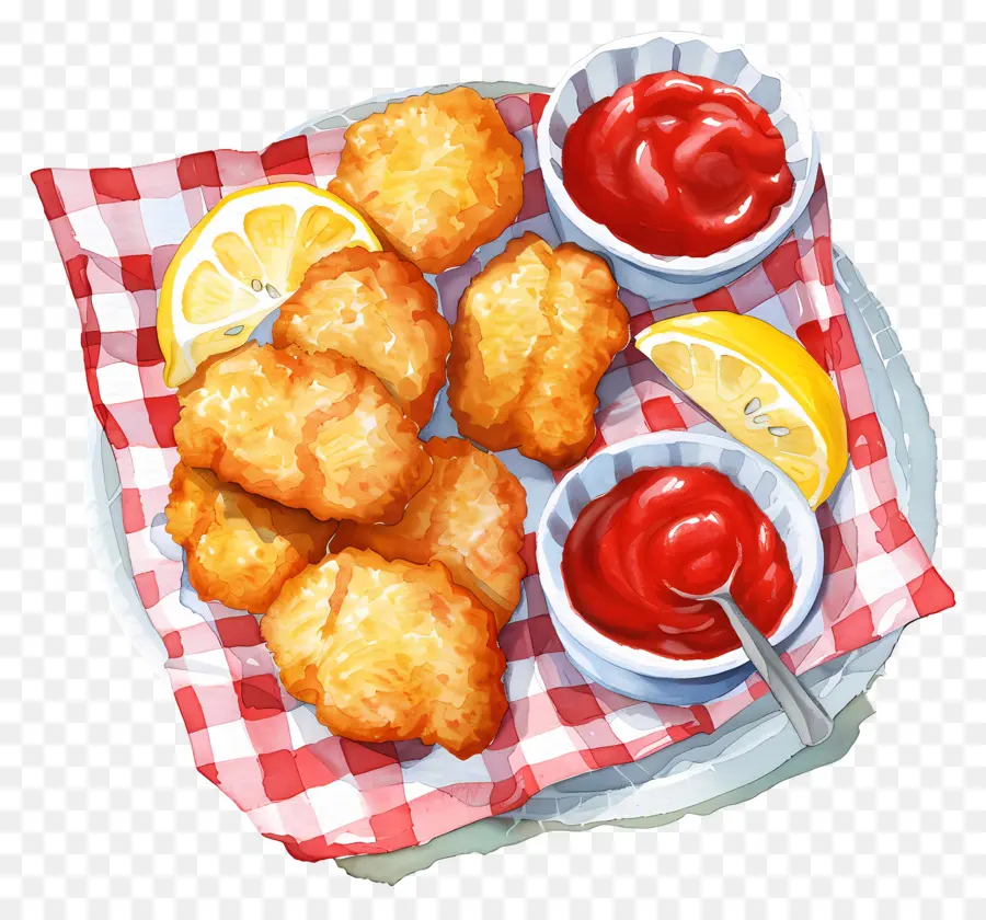 Nuggets De Pollo Frito，Pepitas Fritas PNG