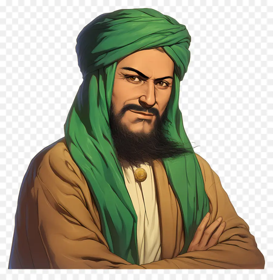 Maestro Sufí，Hombre Con Turbante PNG