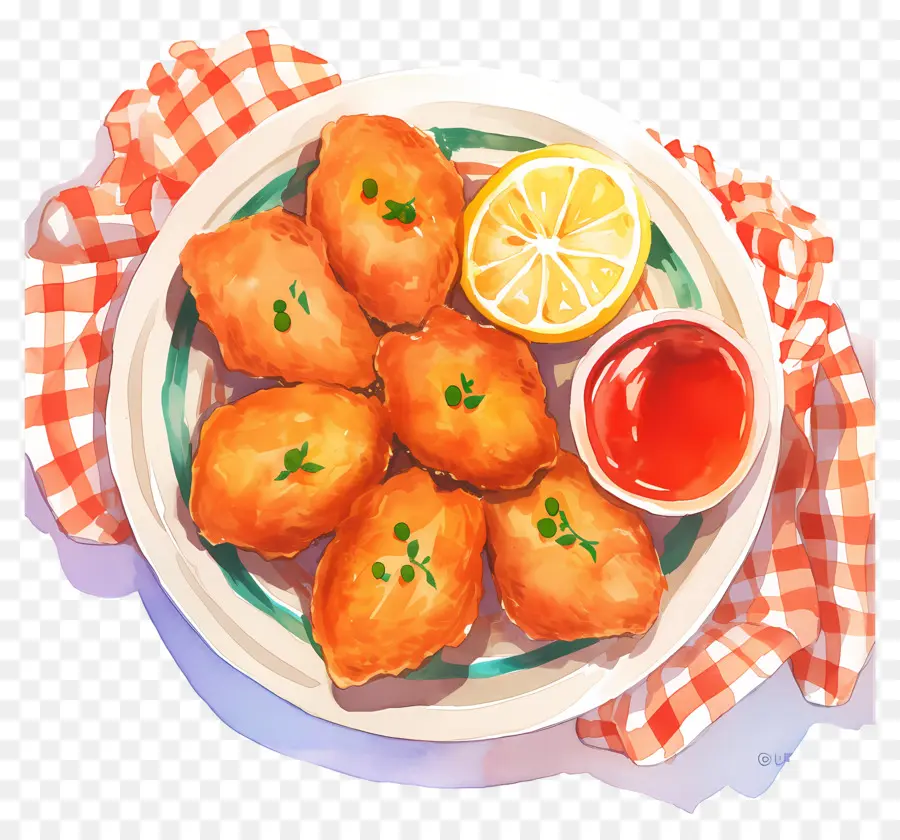 Nuggets De Pollo Frito，Pepitas Fritas PNG