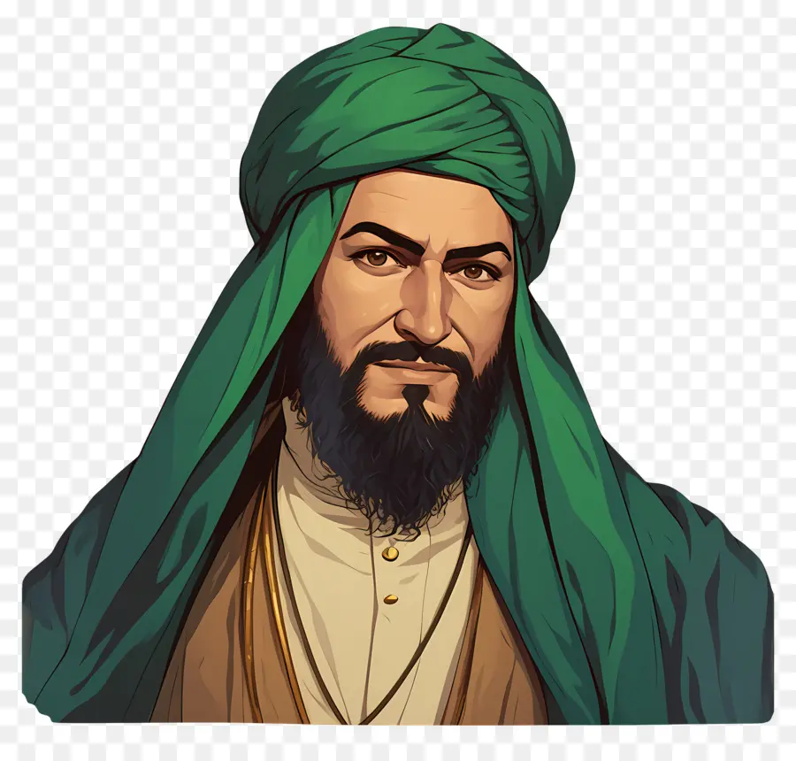 Maestro Sufí，Hombre Con Turbante PNG