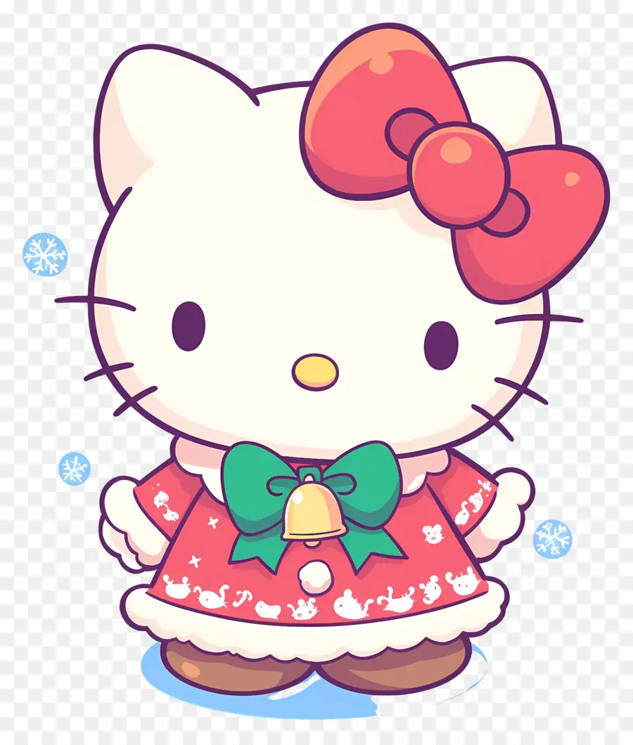 Hola Kitty Navidad，Gato De Dibujos Animados PNG