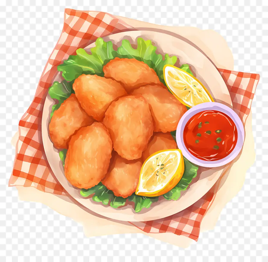 Nuggets De Pollo Frito，Pepitas Fritas PNG