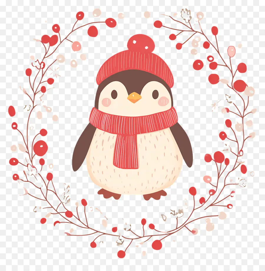 Pingüino De Navidad，Pingüino En Ropa De Invierno PNG