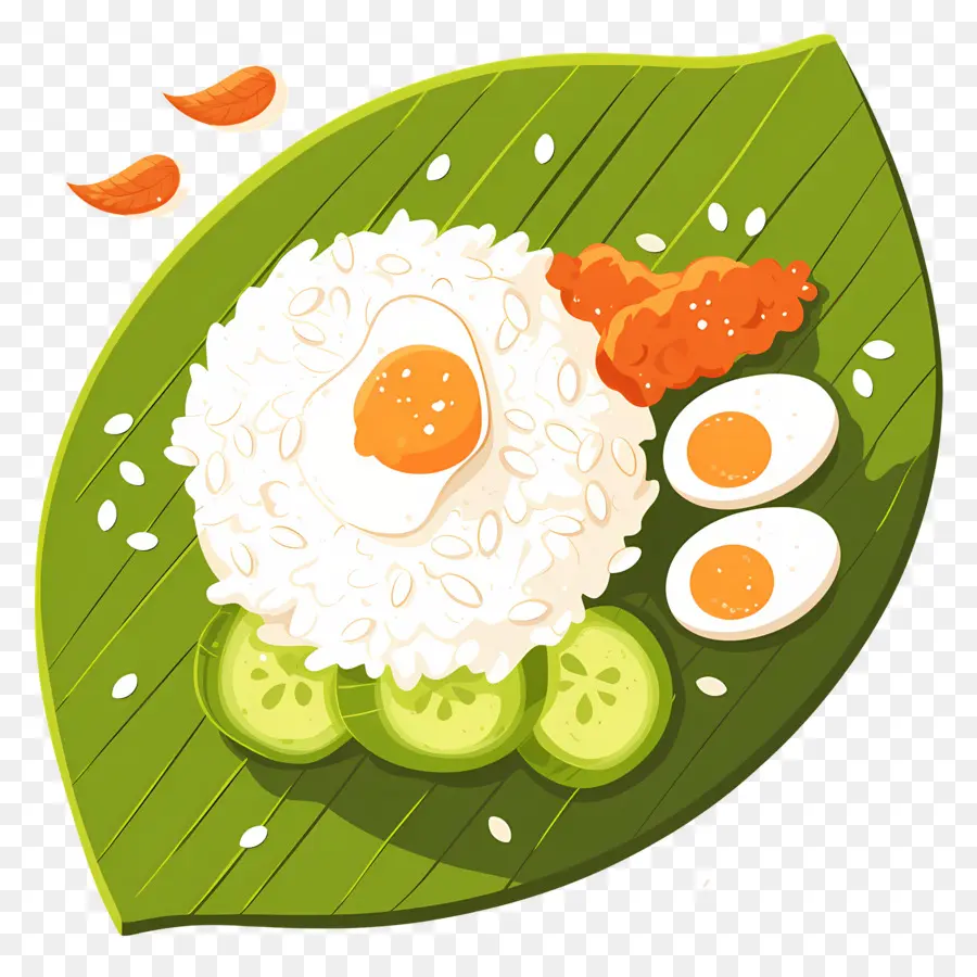 Nasi Lemak，Arroz Y Huevo PNG