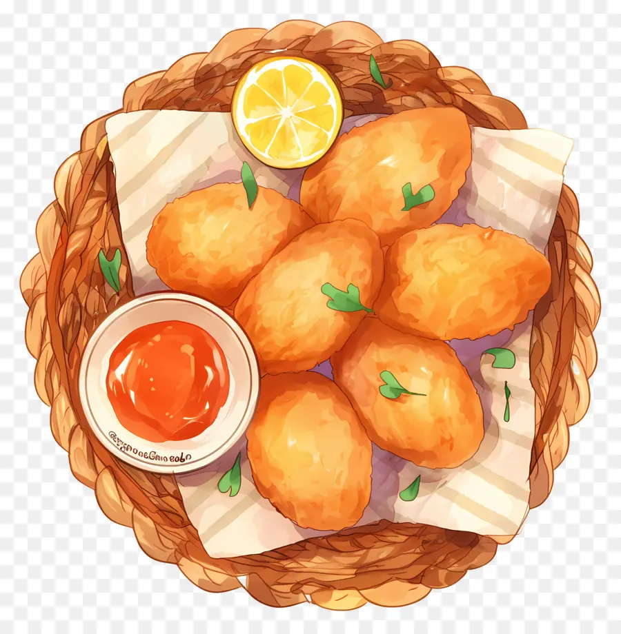 Nuggets De Pollo Frito，Pepitas Fritas PNG