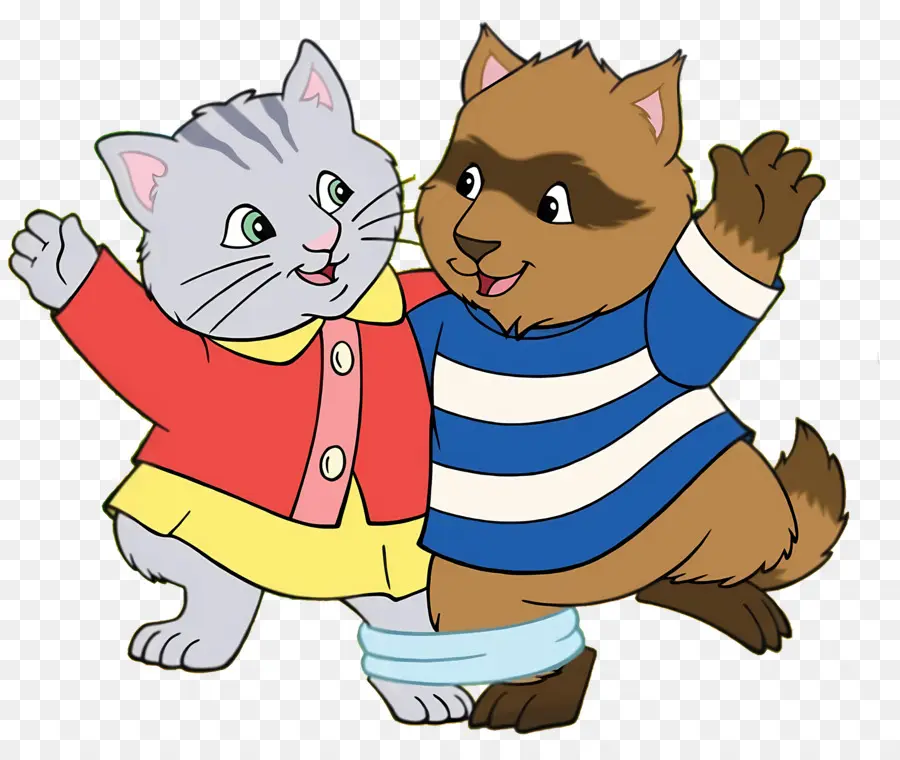 Timoteo Va A La Escuela，Gato Y Mapache PNG