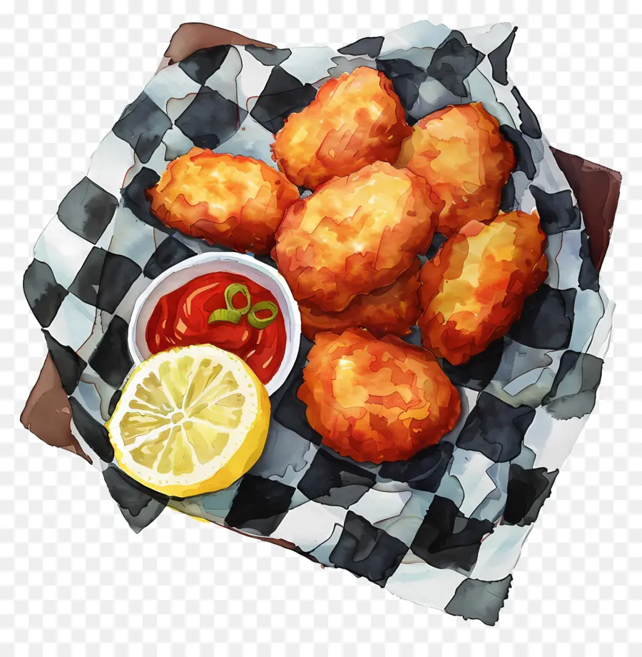 Nuggets De Pollo Frito，Pepitas Fritas PNG