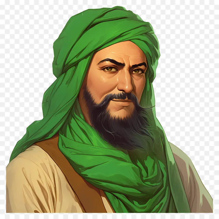 Maestro Sufí，Hombre Con Turbante PNG