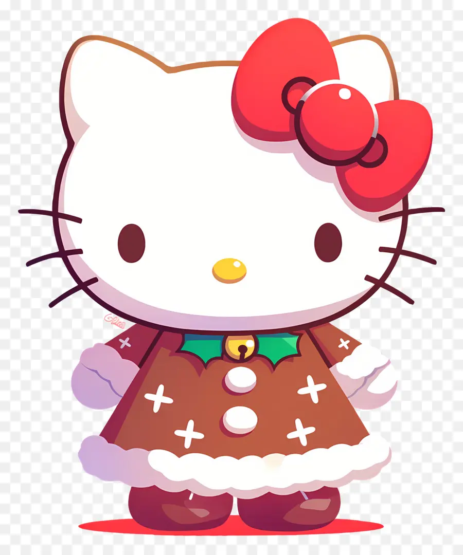 Hola Kitty Navidad，Gato De Dibujos Animados PNG