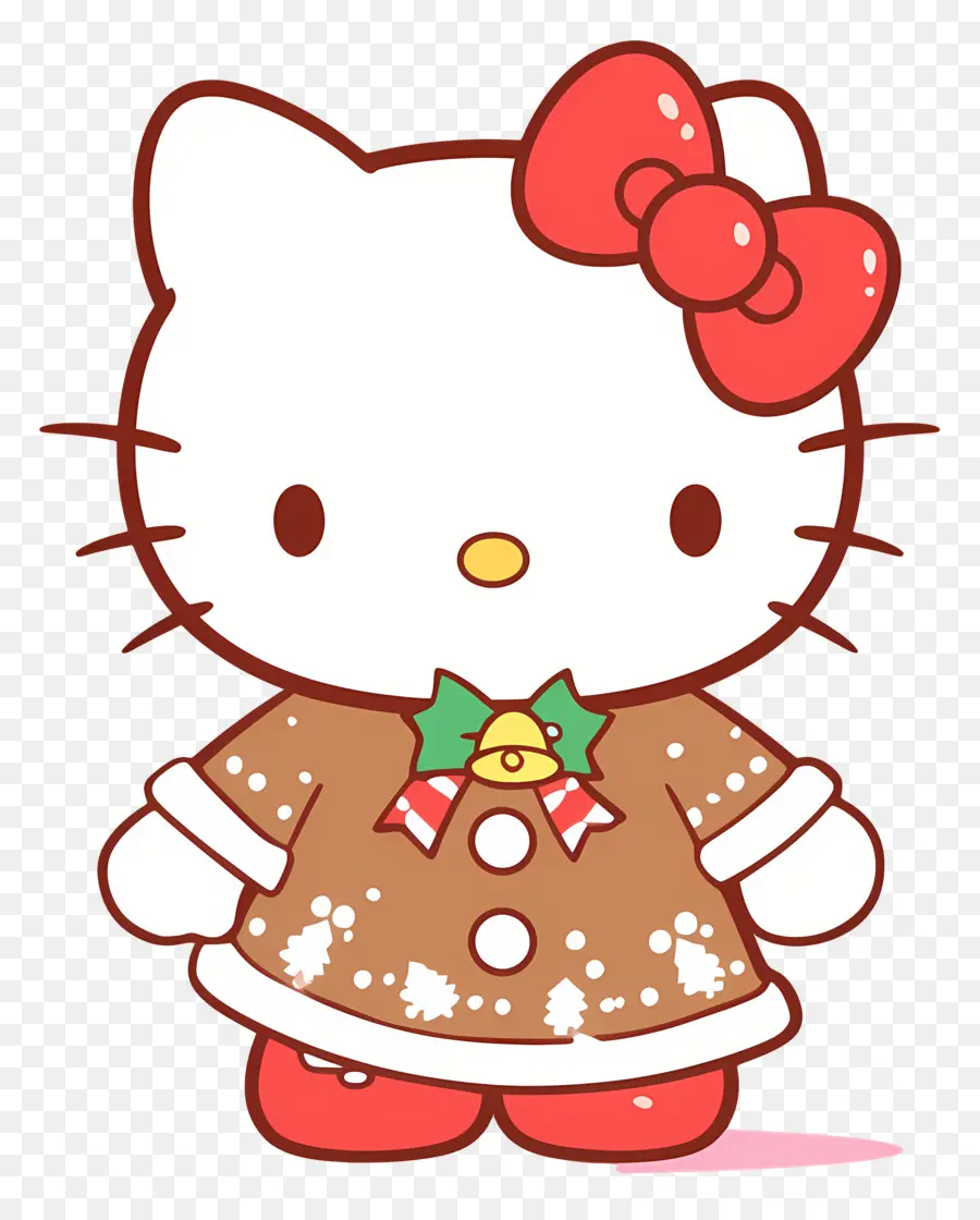 Hola Kitty Navidad，Gato De Dibujos Animados PNG