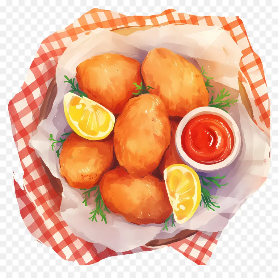 Nuggets De Pollo Frito，Pepitas Fritas PNG