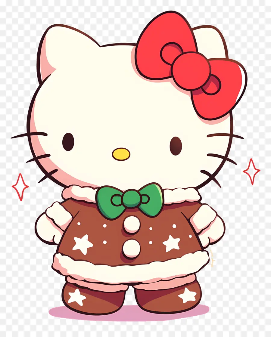 Hola Kitty Navidad，Gato De Dibujos Animados PNG