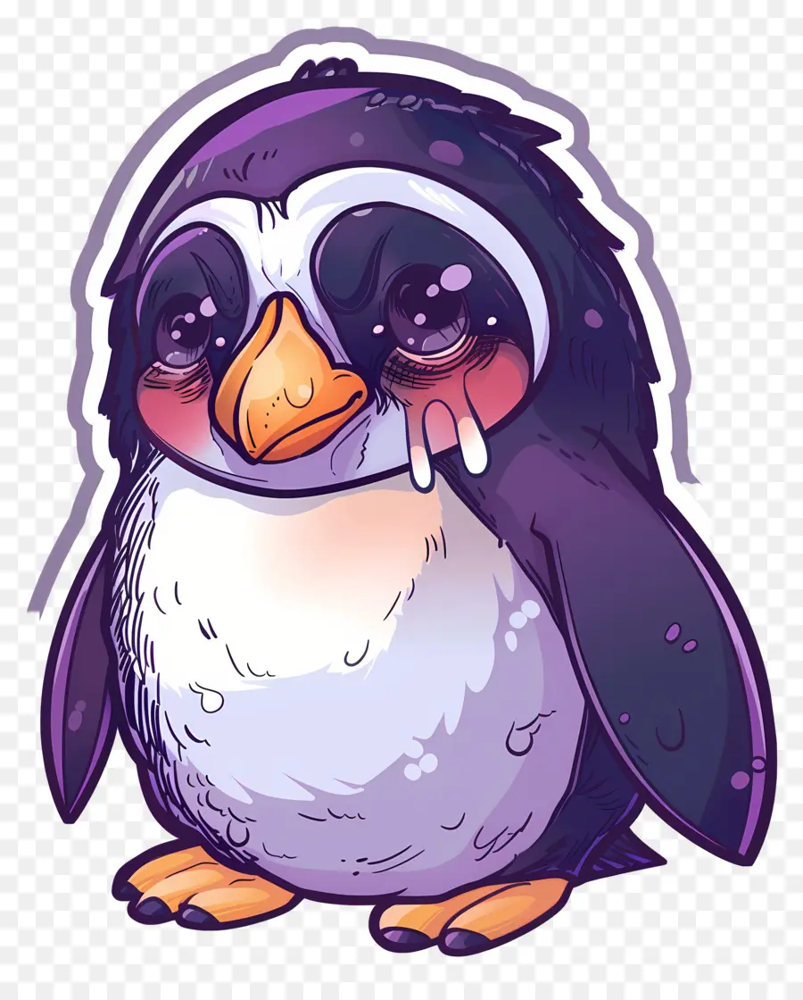 Pingüino Llorando，Lindo Pingüino PNG