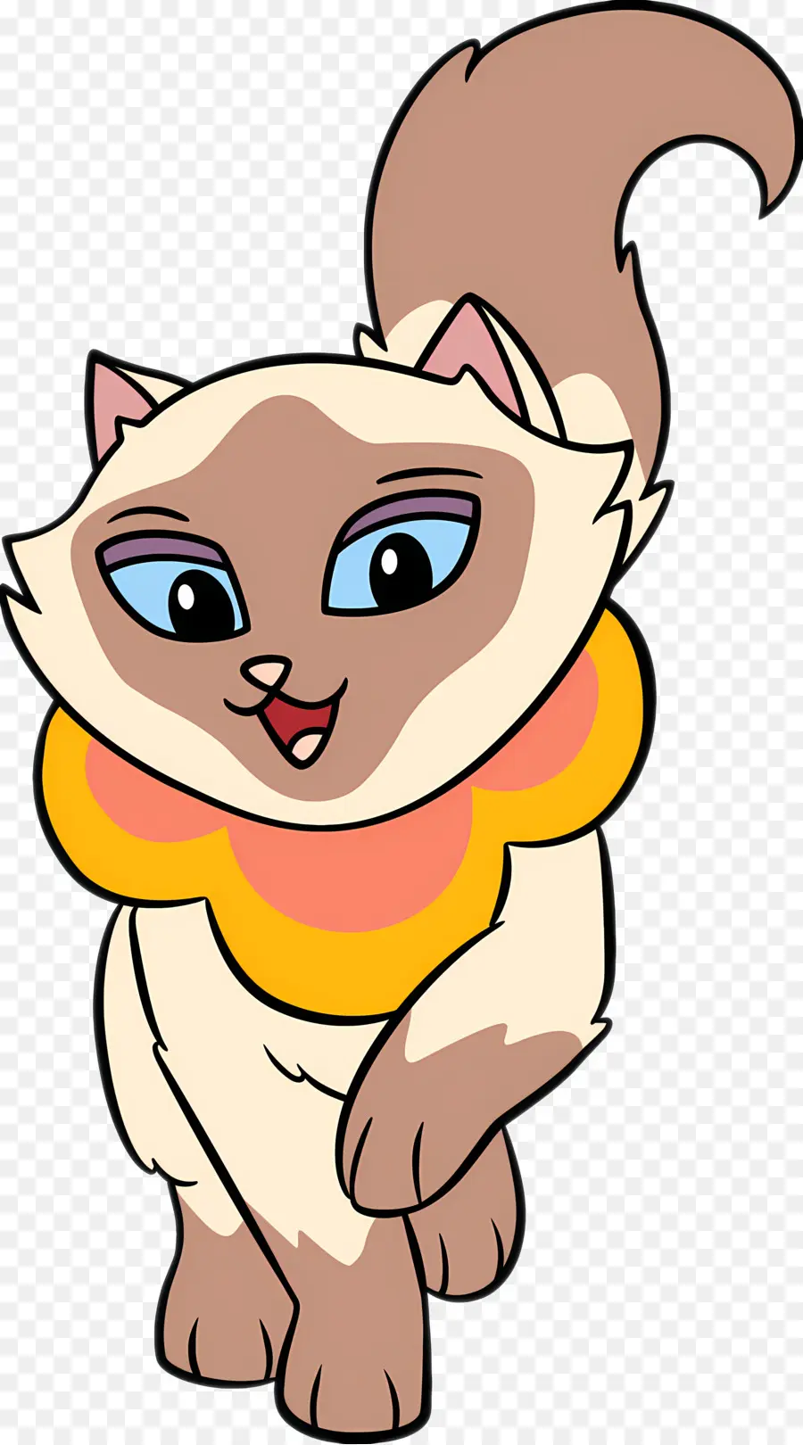 Personaje De Dibujos Animados，Lindo Gato De Dibujos Animados PNG