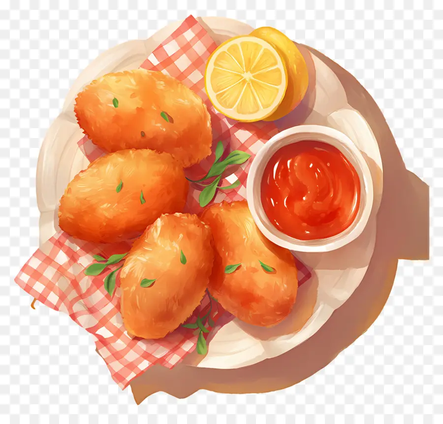 Nuggets De Pollo Frito，Pepitas Fritas PNG