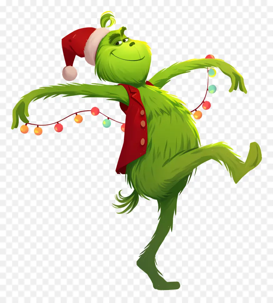 Grinch De Dibujos Animados，Carácter Verde PNG