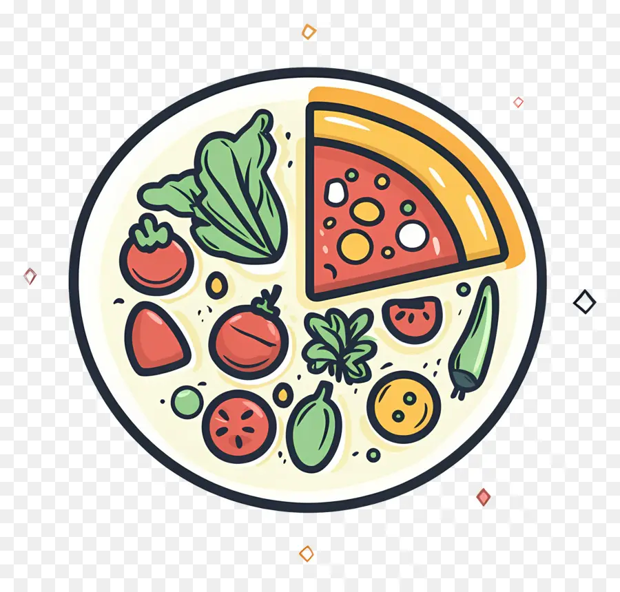 Logotipo De Comida，Pizza Y Verduras PNG