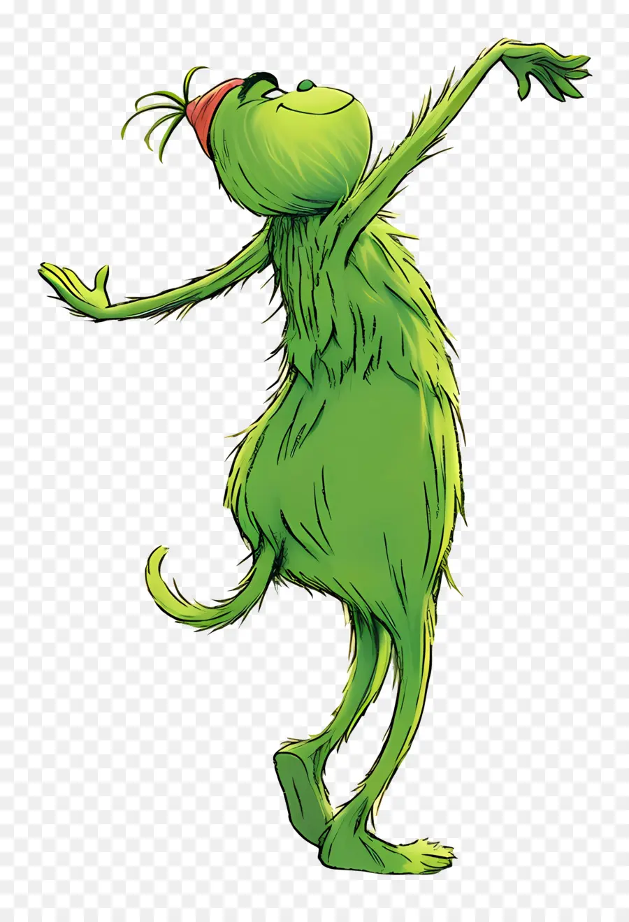 Grinch De Dibujos Animados，Carácter Verde PNG