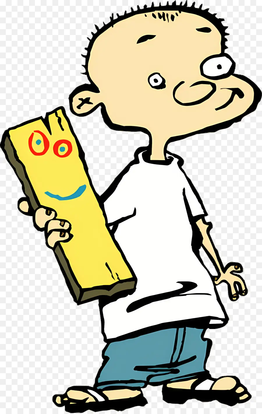 Ed Edd Y Eddy，Niño Con Tablón PNG