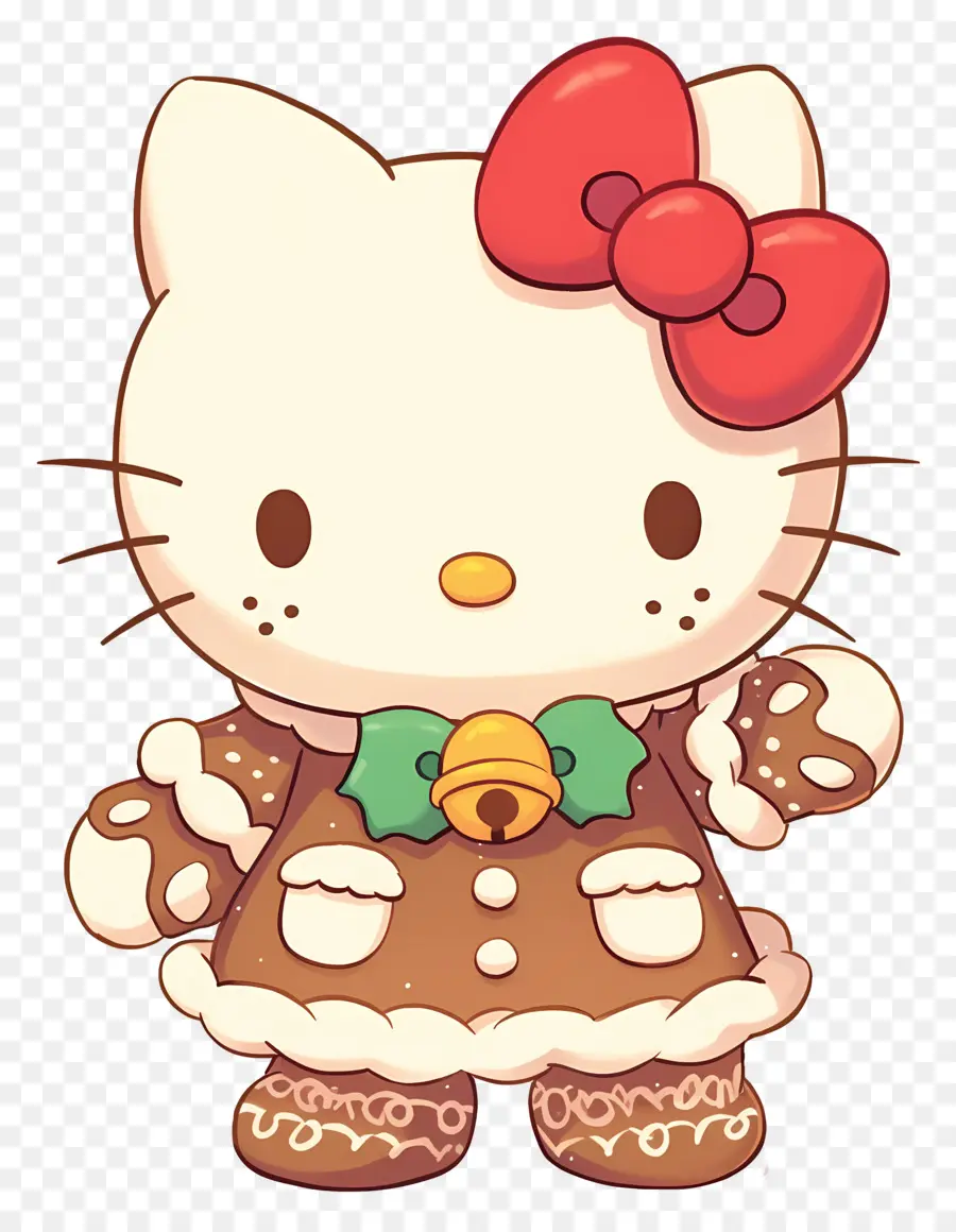 Hola Kitty Navidad，Gato De Dibujos Animados PNG