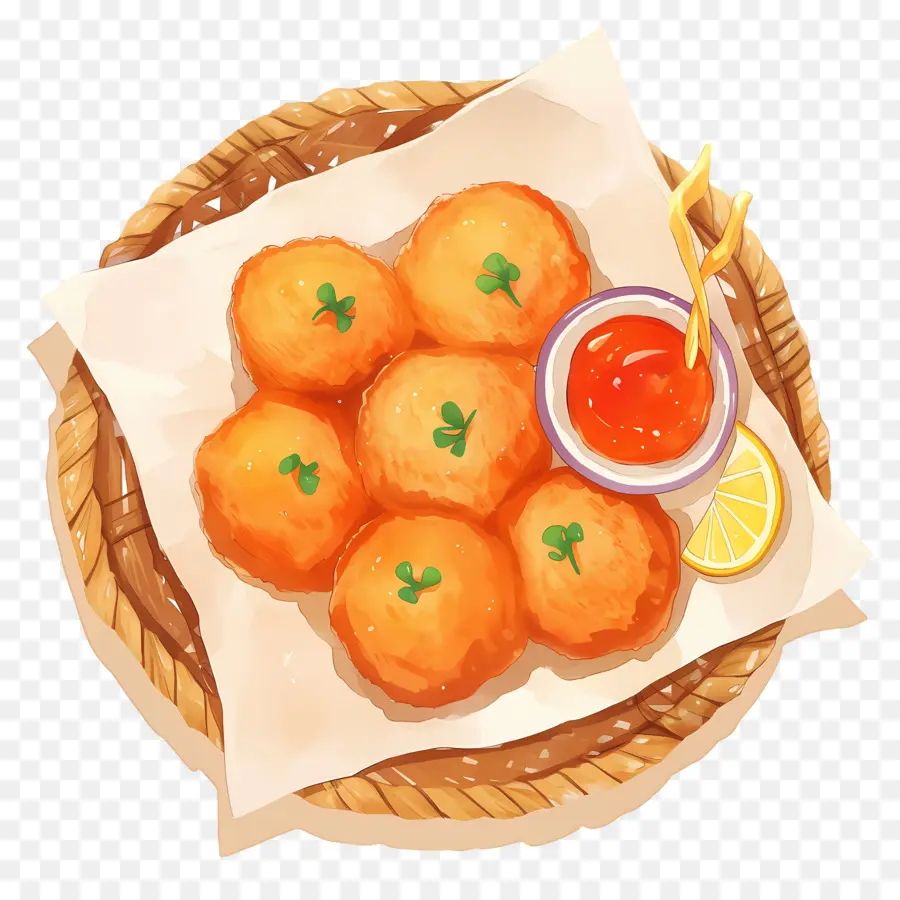 Nuggets De Pollo Frito，Bocadillos Fritos PNG