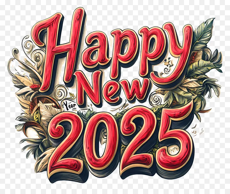 Feliz Año Nuevo，Feliz Año Nuevo 2025 PNG